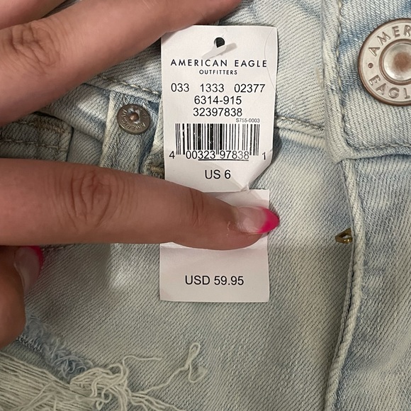 american eagle next level stretch jean shorts (new with tags) - Picture 4 of 5